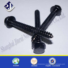 Black phosphating hex flange head drywall screws